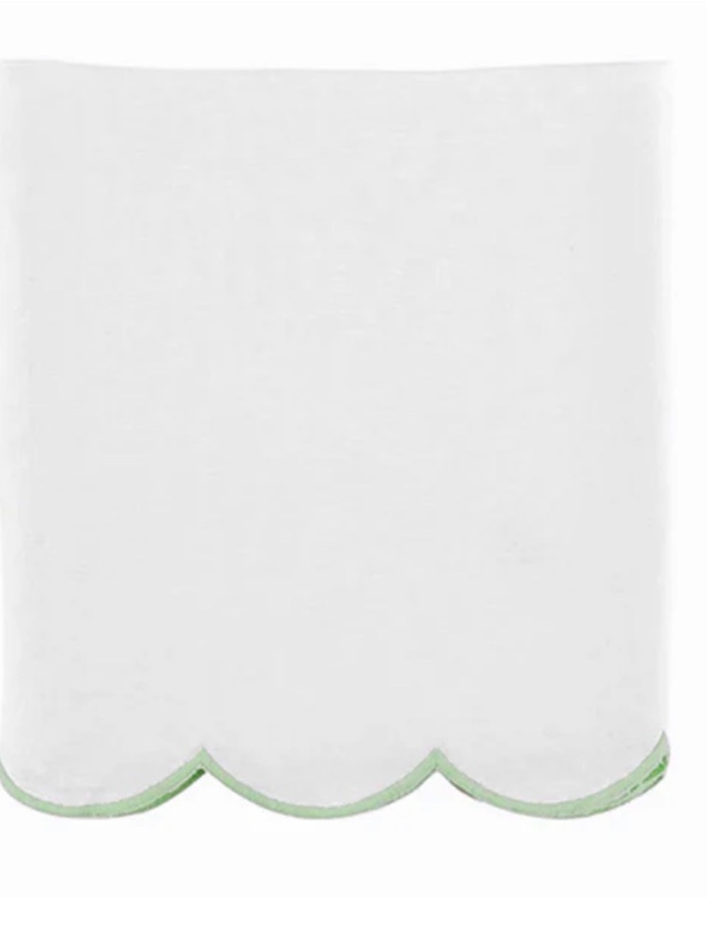 Caitlin Wilson Scallop Crib Skirt in Garden Green